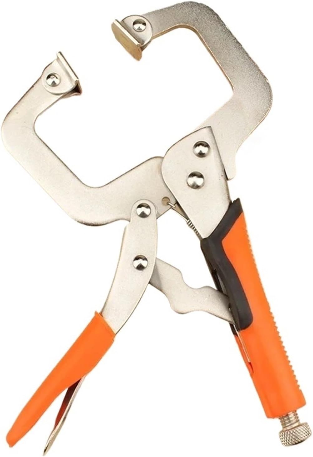 C Type Clip Vise Grip Woodworking Face Clamps 6/9/11/14/18-inch Locking Plier Multi-Function Steel Vise Grip Pliers(14-inch)