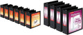 Cardinal Economy 3-Ring Binders, 4', Slant-D Rings, Holds 835 Sheets, Black, Case of 6 & Performer 3-Ring Binders, 3', Non-Locking Slant-D Rings, 725-Sheet Capacity, Black, 4-Pack