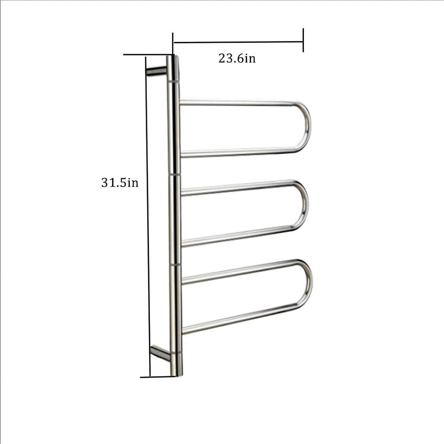 Towel Warmer Heated Towel Rail Rails Electric Rack for Bathroom, Heater, Wall Mounted, Let Towels are No Longer Cold, Brushed Nickel