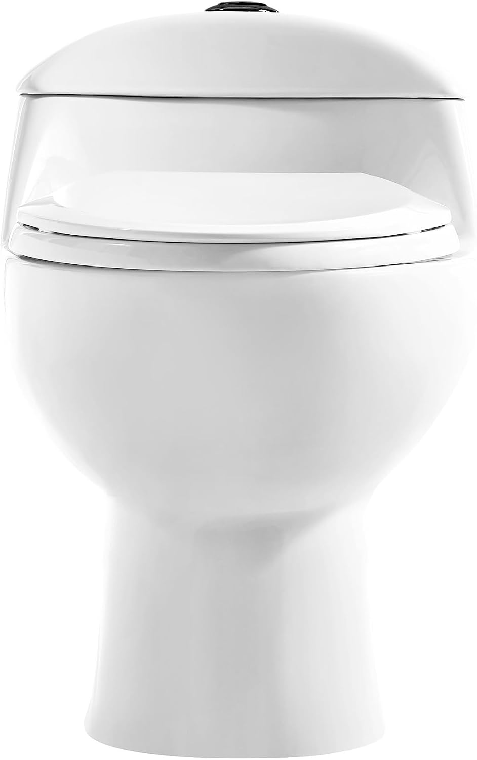 Chateau One Piece Elongated Toilet Dual Flush, Black Hardware 1.1/1.6 gpf
