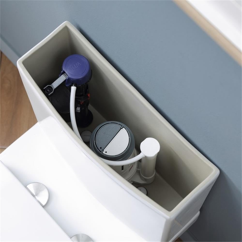 Pemberly Row 2-Piece Dual-Flush Toilet, 1.1/1.6 GPF, Elongated Bowl in White, Comfort ADA Height, Sleek Skirted Design, WaterSense Certified, Soft-Close Seat Included, Modern Bathroom Fixture