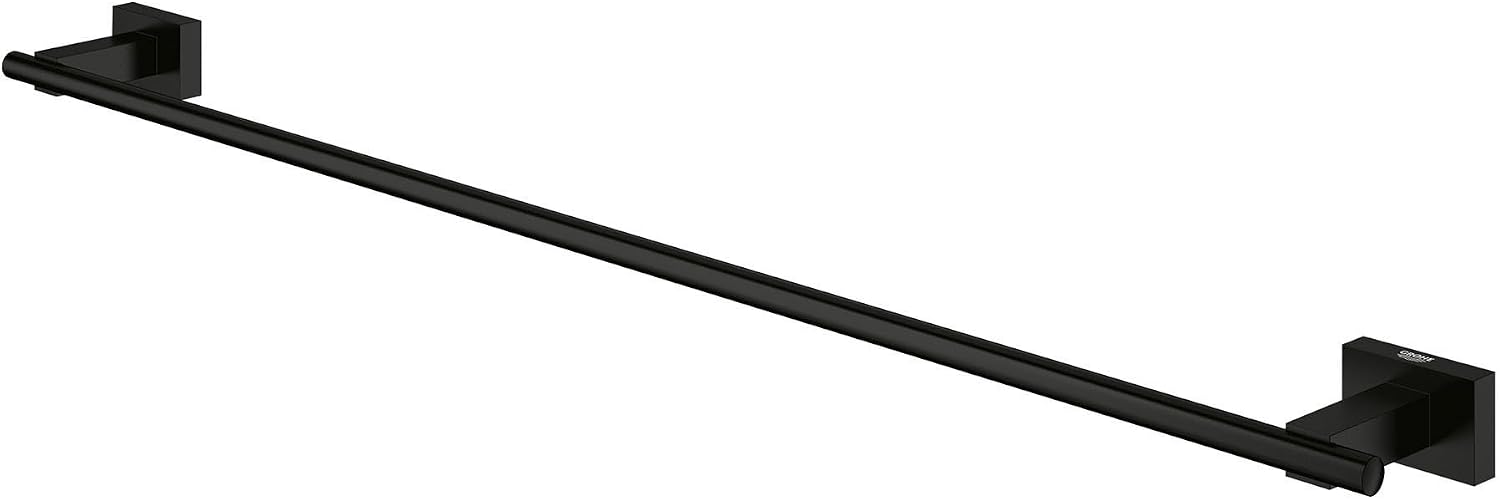 Grohe 405092431 Essentials Cube 24-Inch Towel Bar, Matte Black