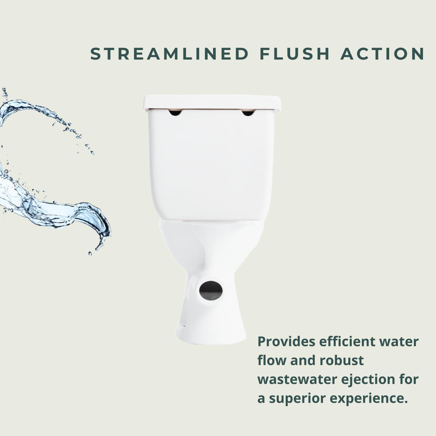 Compact 16.5' Two-Piece Rear Outlet Toilet, Extra Two Types Extension Pipes For Easy Installation, P-Trap & 7' Rough-in Back Discharge, Soft-Close Seat, Powerful Eco-Friendly Flush White