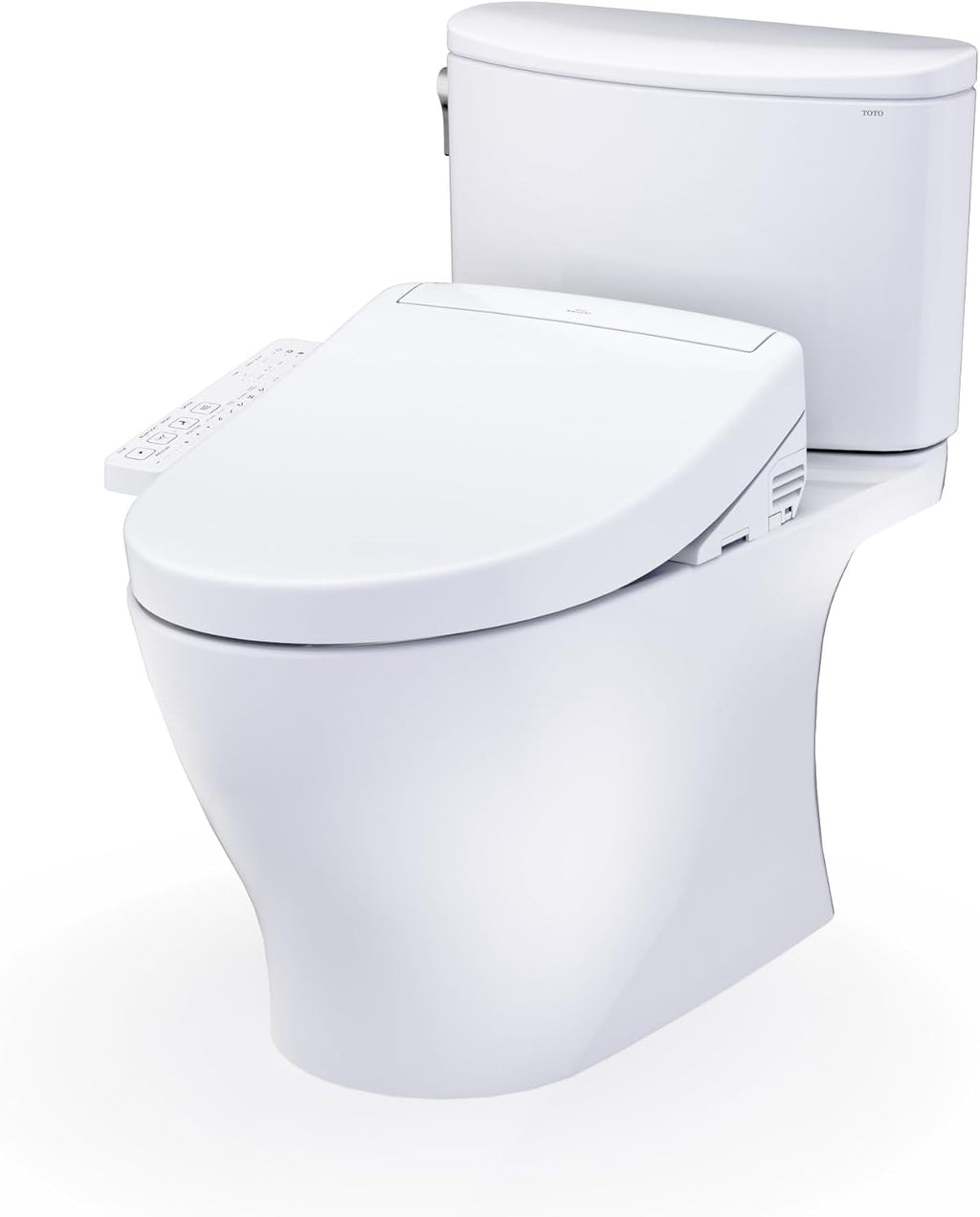TOTO® WASHLET®+ Nexus® Two-Piece Elongated 1.28 GPF Toilet with S2 Bidet Seat, Cotton White - MW4423346CEFG#01