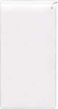 StoreSMART - Peel & Stick Pocket - 4' x 8' Open Short Side - 300-Pack - Clear Vinyl Plastic - STB258S-300