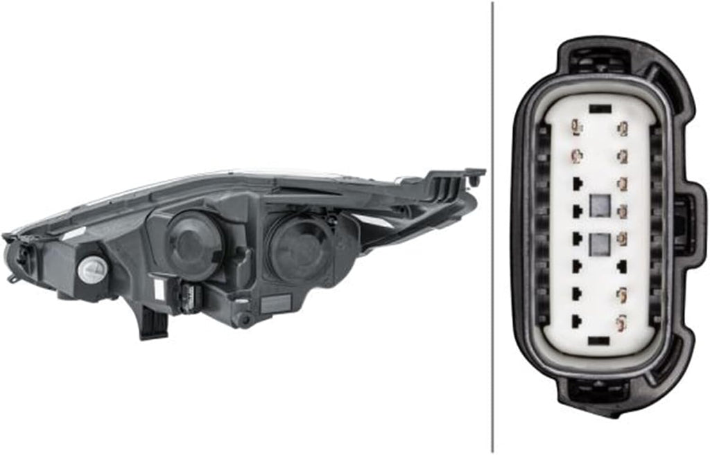Hella 1EL 354 803-061 Halogen Headlight - e.g. Ford Fiesta VI (CB1, CCN) - Individual/Sport, Titanium - CCC/ECE - for Vehicle RH - RH