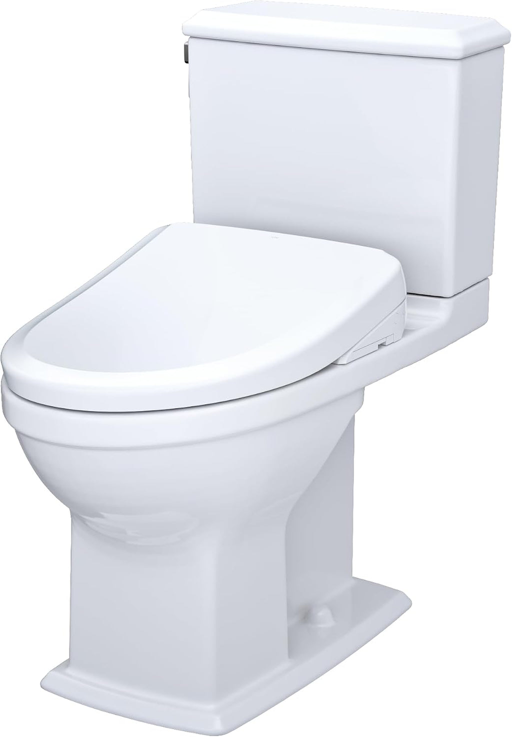 TOTO® WASHLET®+ Connelly® Two-Piece Elongated Dual Flush 1.28 and 0.9 GPF Toilet and Classic WASHLET S7A Classic Bidet Seat, Cotton White - MW4944734CEMFG#01