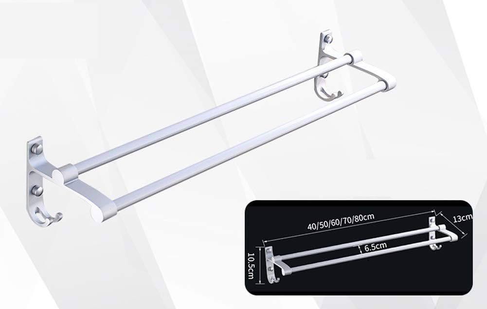 Towel Holder Self Adhesive- Towel Ring Stainless Steel Towel Rail for Bathroom,Hand Towel Bar, Space Aluminum Towel Rail Bathroom Towel Shelf Kitchen Hanging Towel Holder Door Towel Rail Rack Chrome H