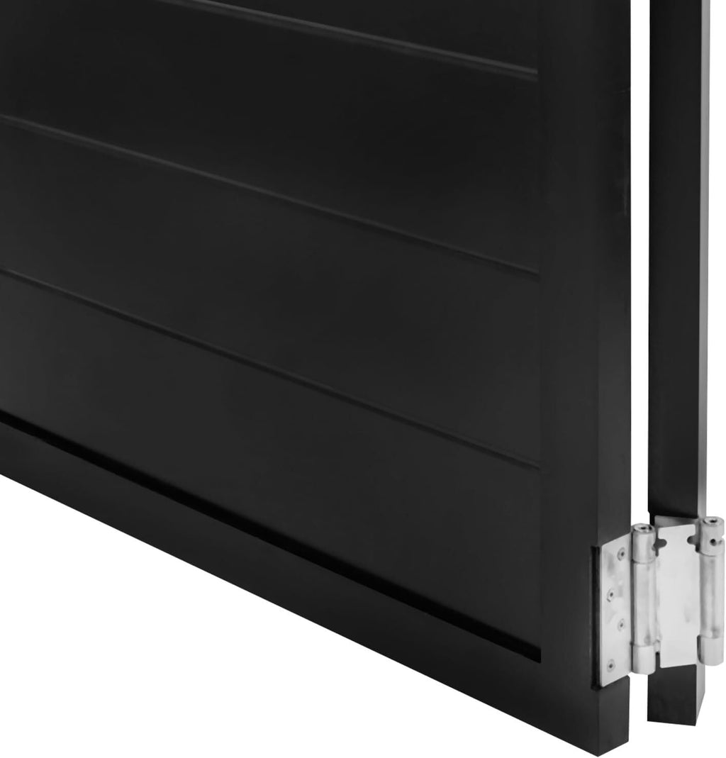 Swinging Cafe Door,Pine Wood Saloon Door Includes Hinges, Single Half Doors for Kitchen Shop Entrance Partition Pub(Black,31.5x35.4in)