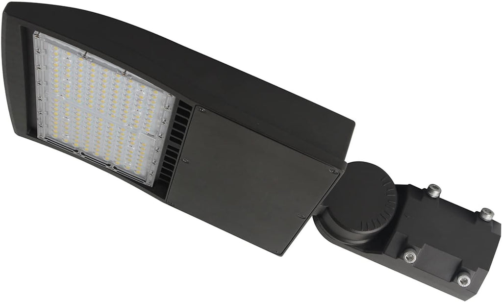 OSTEK 100W LED Parking Lot Light,14000lm (140lm/w) 5000K LED Shoebox Light -Slip Fitter Mount Outdoor Area Street Lighting [200-350W HID/HPS Equiv.] Commercial Outdoor Lighting 100-277V,UL&DLC Listed