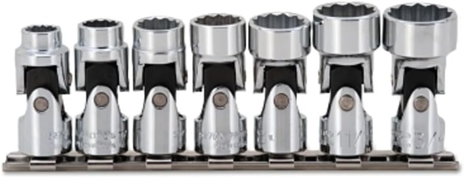 3/8' Drive 7 Piece Universal Socket Set - 12 Point
