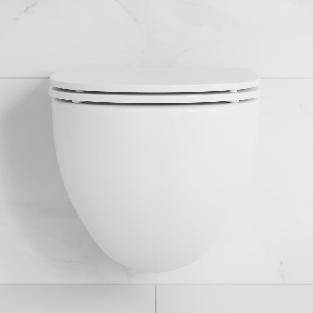 St. Tropez Wall Hung Toilet Bundle, Glossy White