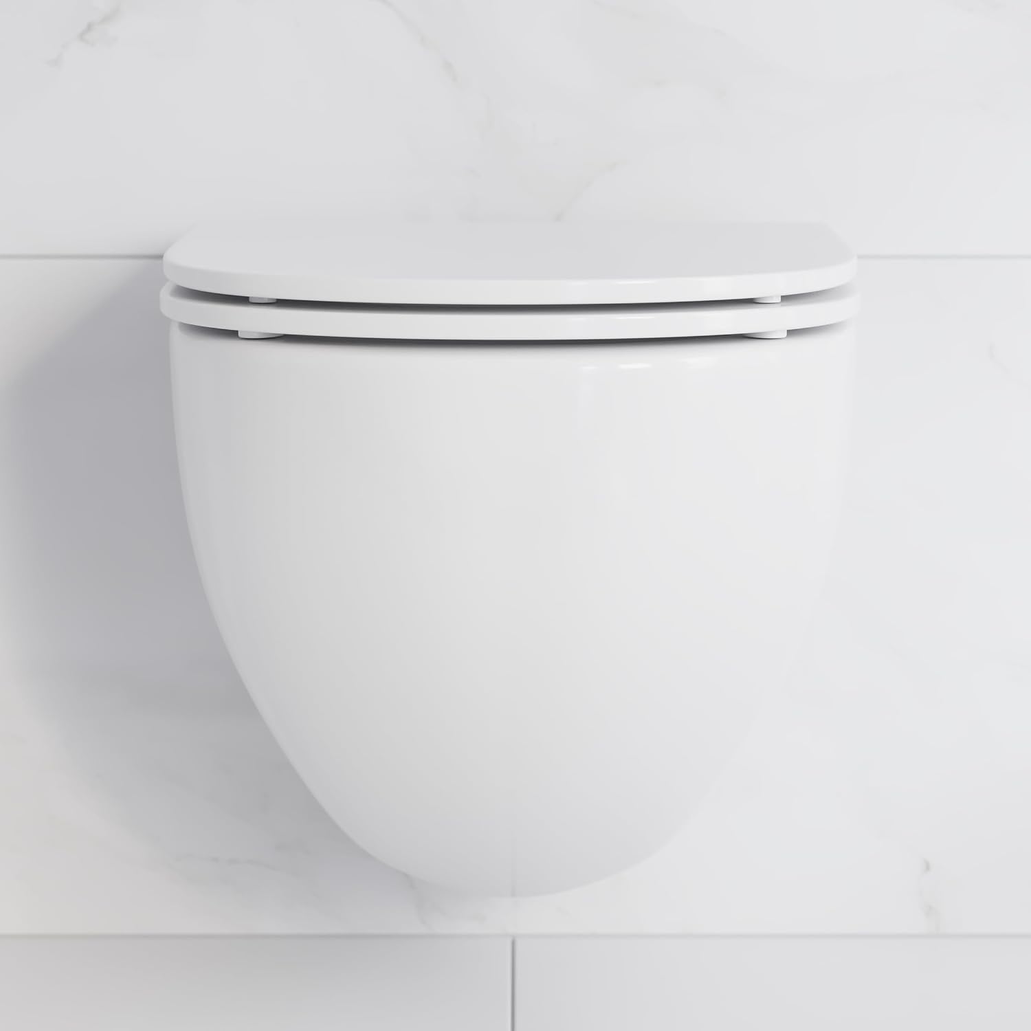 St. Tropez Wall Hung Toilet Bundle, Glossy White