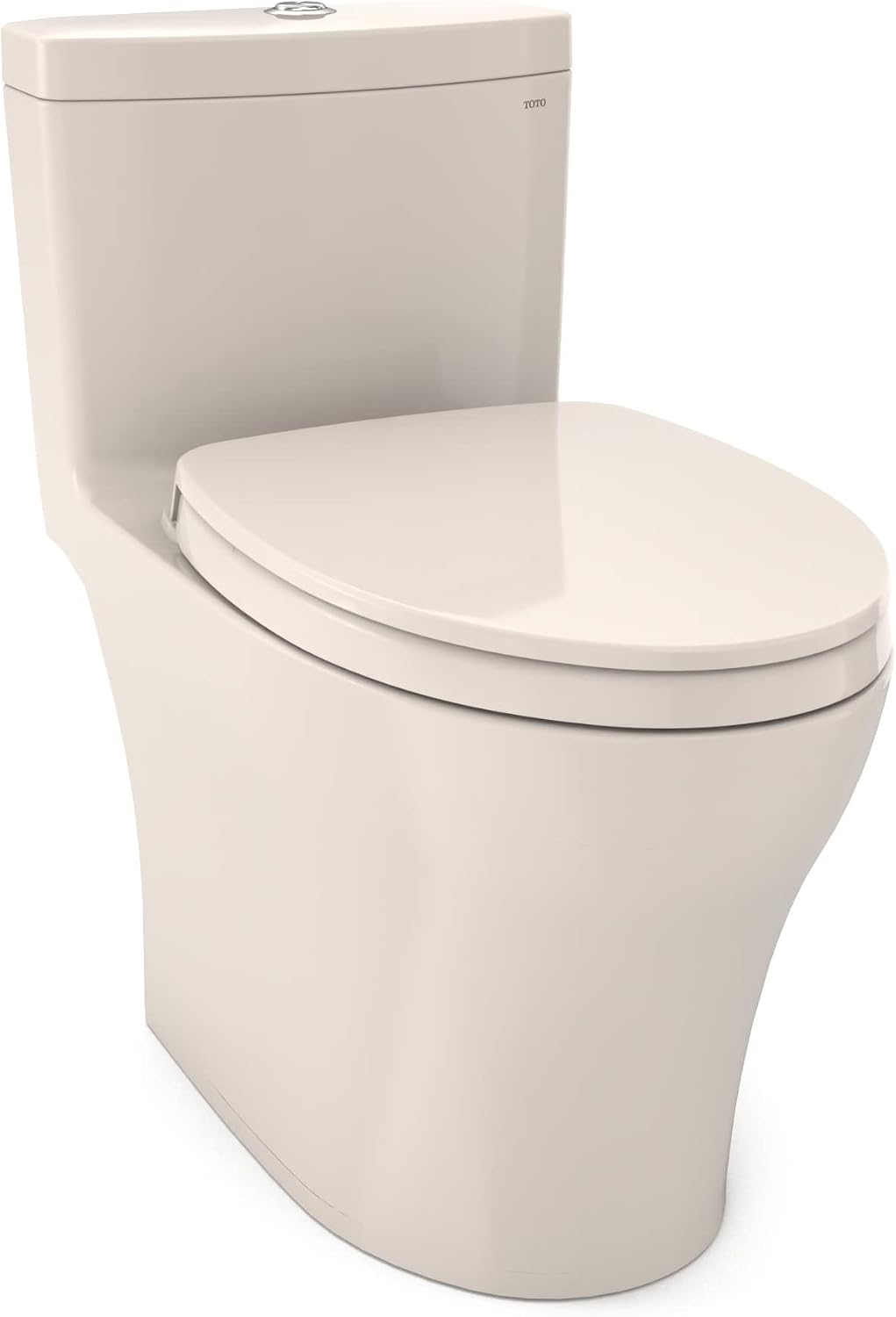 TOTO® Aquia® IV One-Piece Elongated Dual Flush 1.28 and 0.9 GPF Universal Height, WASHLET®+ Ready Toilet with CEFIONTECT®, Sedona Beige- MS646124CEMFGN#12