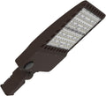 Power Adjustable 200W 240W 300W 277V 480V LED Parking Lot Light Exterior Bronze Street Pole Shoebox Lighting Fixtures 5000K for Sport Court, 600W-1000W MH HPS Equal (Slip Fitter Mount)