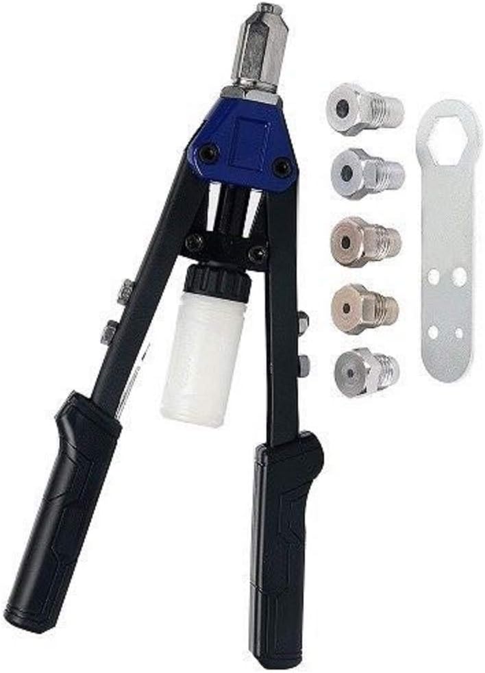 5 in 1 H-D Hand Riveter Pop Gun Rivets 1/8' 5/32' 3/16' 7/32' 1/4' sizes