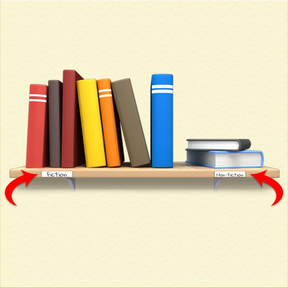 StoreSMART - Peel & Stick 1' x 4' Shelf Tag/Label Holders - 300-Pack - Open Long Side - SPCSTB2432L-300