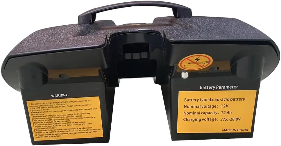 Original Battery Case w/ 2pcs 12AH Lead Acid Batteries Compatible with Vive/Elifecenter W3431 MS31 Series Mobility Scooters