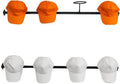 Set of 2 Metal Hat Storage Display Rack,Hat Rack for Wall,Baseball Cap Organizer Holder,Wall Mount Cowboy Hat Hooks Rack for Retail Boutiques