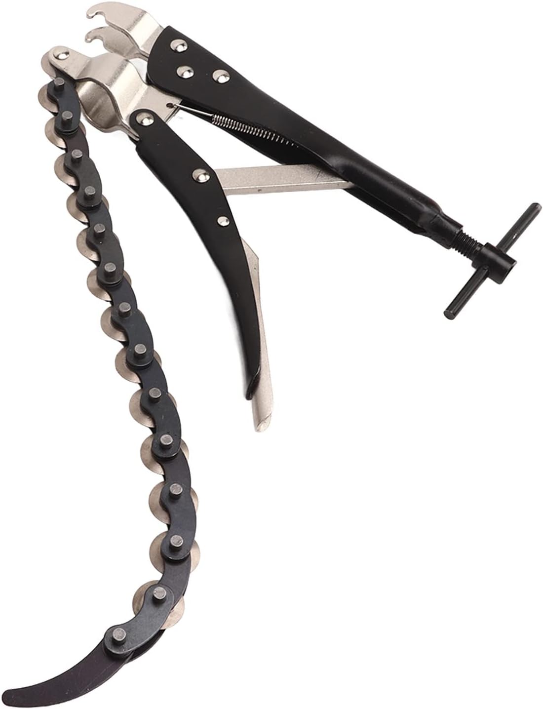 Locking Chain Pliers Clamp,Pliers Locking Grip Wrench Locking Chain Clamp,Pipe Vise 15 Chains Vise Wrench Pipe Cutter Tool Aluminium Alloy for Shape Pieces Locking Pliers Wrench