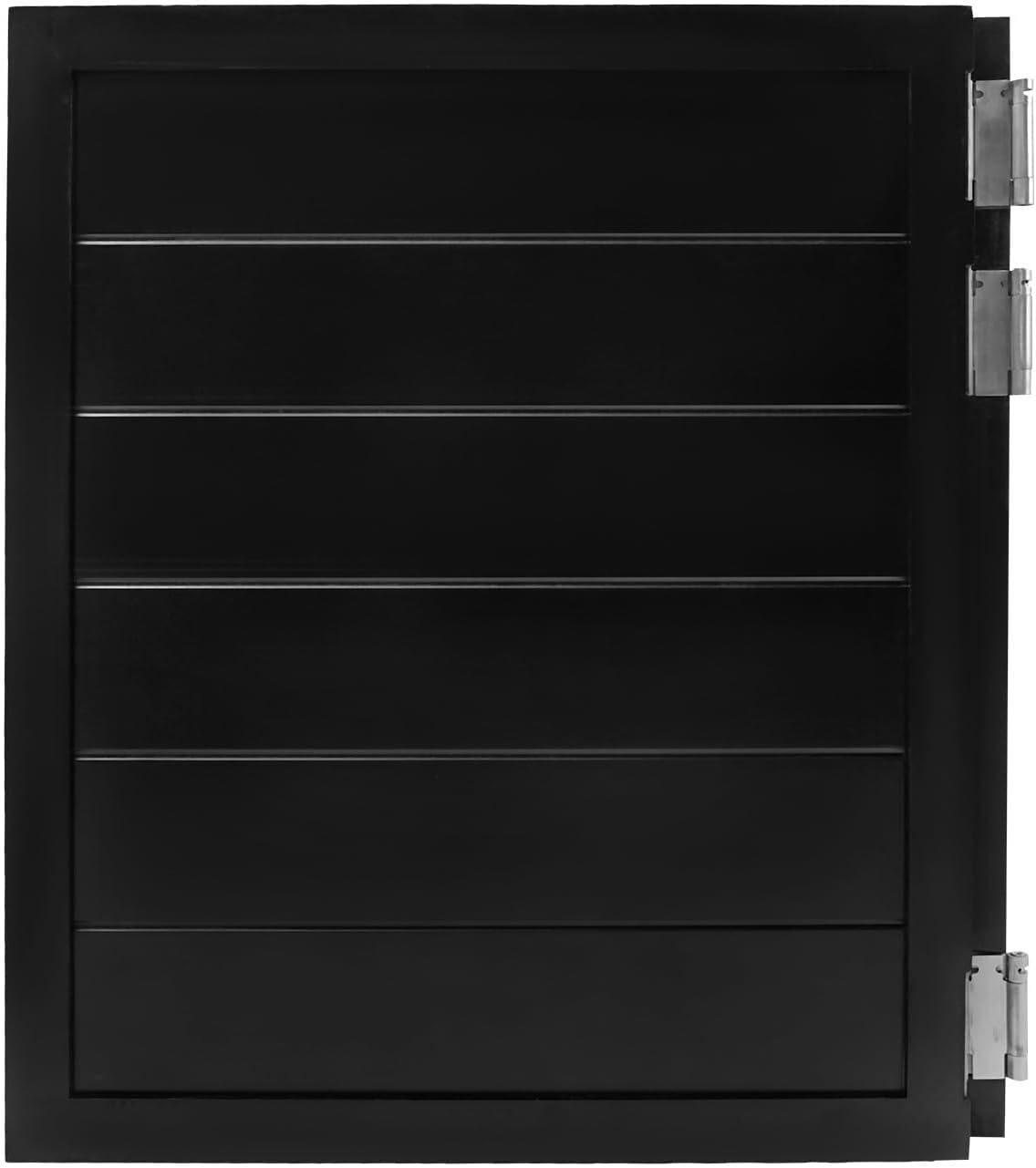 Swinging Cafe Door,Pine Wood Saloon Door Includes Hinges, Single Half Doors for Kitchen Shop Entrance Partition Pub(Black,31.5x35.4in)