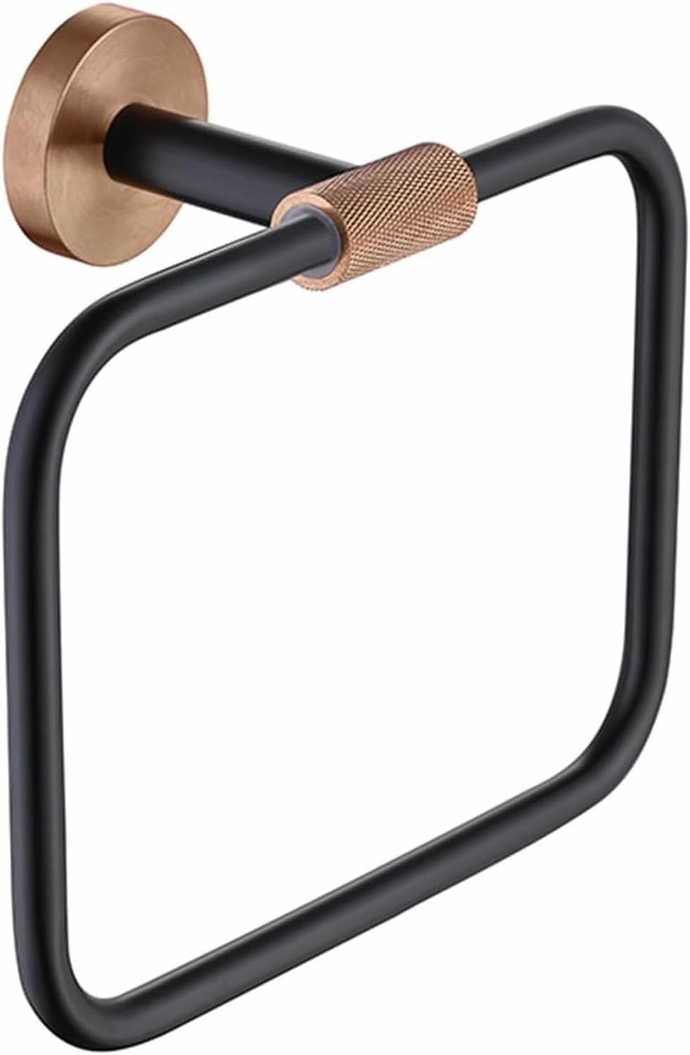 4 PCS Rose Gold Black Single Bar Towel Rack Towel Ring Bath Towel Coat Hook Toilet Paper Holder Bathroom Accessories
