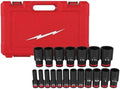 19PC 49-66-7012 for Milwaukee 1/2' Impact Duty Drive Hex Socket Set