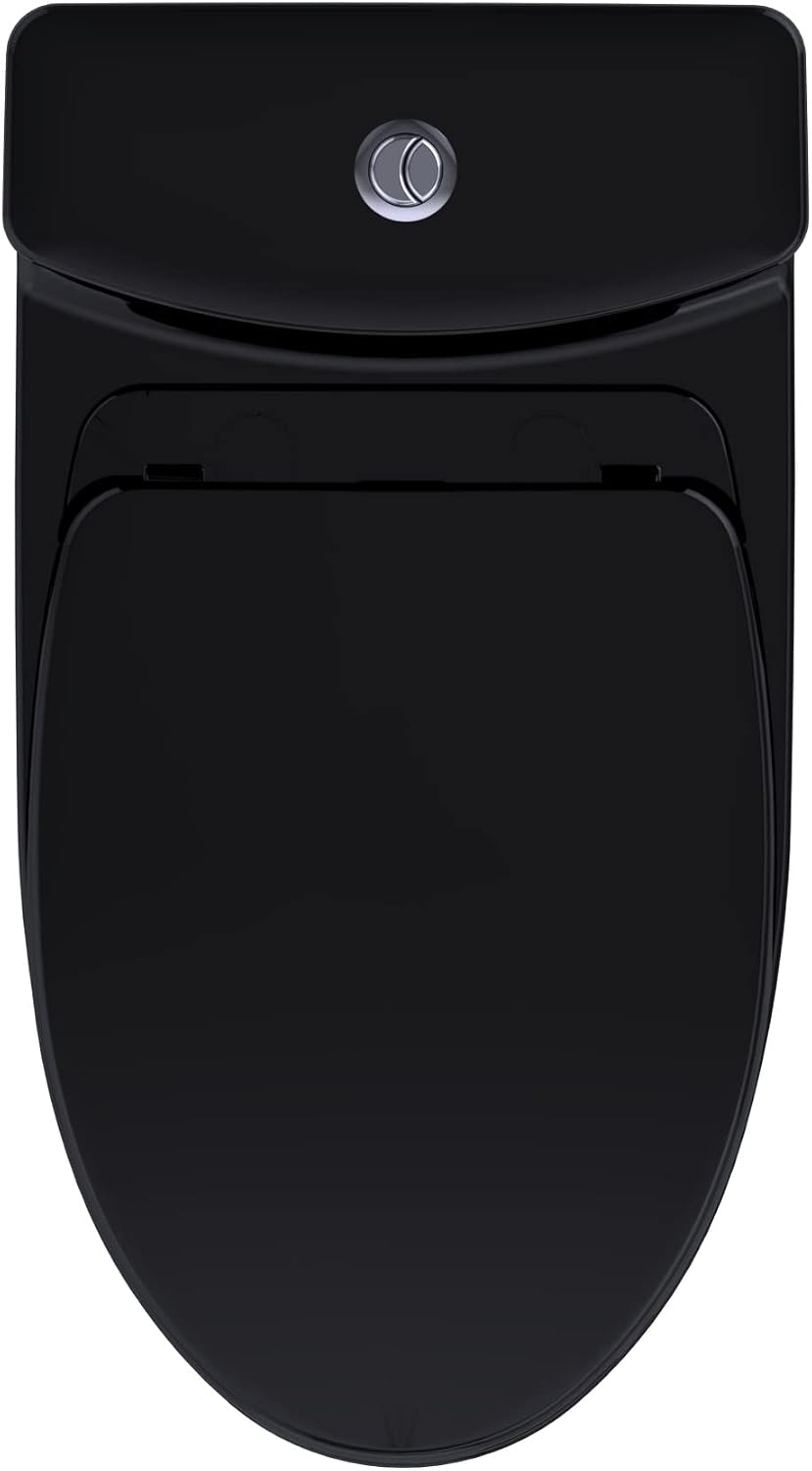 TOTO® Aquia® IV One-Piece Elongated Dual Flush 1.28 and 0.9 GPF Universal Height, WASHLET®+ Ready Toilet, Ebony- MS646124CEMFN#51