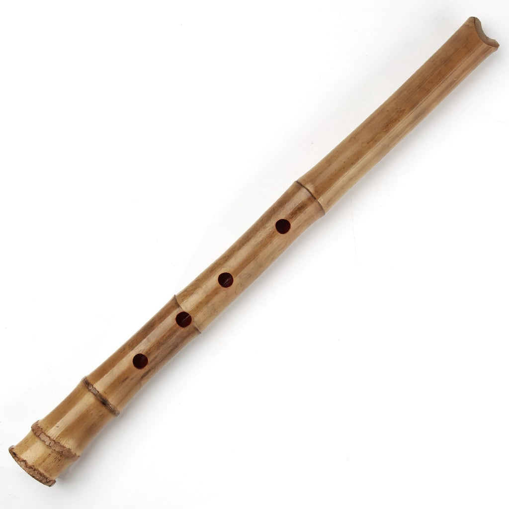 Traditional Musical Instrument D Key 5 Holes Japan Style Shakuhachi D/E Key Musical Instruments Bamboo Flute With Root Woodwind Instrument (1.6 E Key)