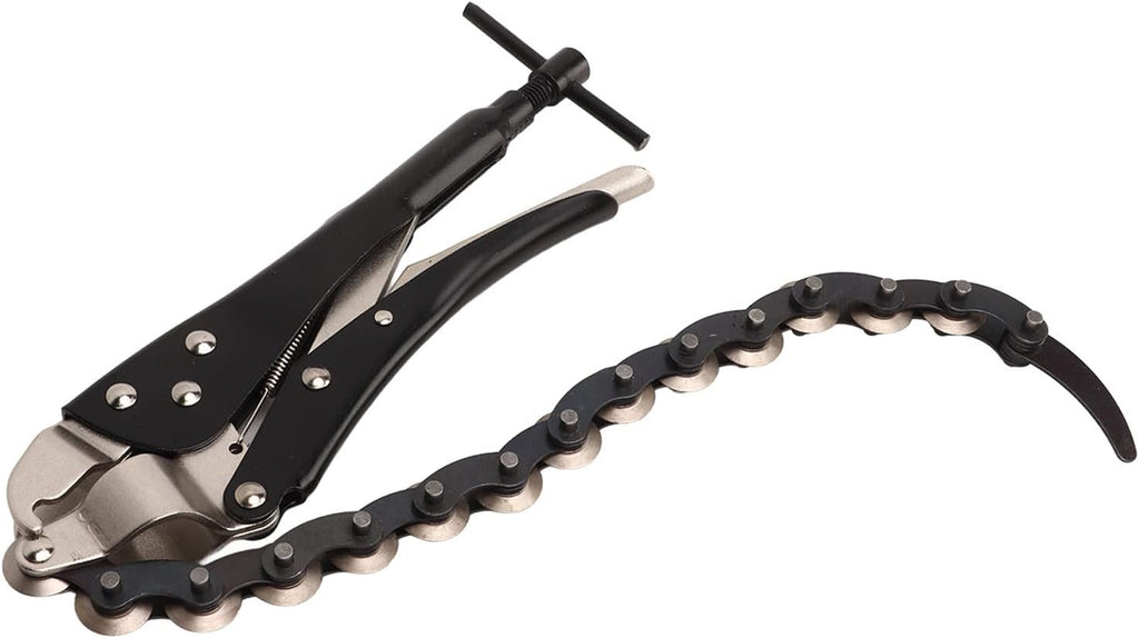 Locking Chain Pliers Clamp,Pliers Locking Grip Wrench Locking Chain Clamp,Pipe Vise 15 Chains Vise Wrench Pipe Cutter Tool Aluminium Alloy for Shape Pieces Locking Pliers Wrench