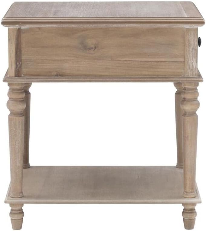 Powell Mcghie Side Table with Natural Finish D1261A19N