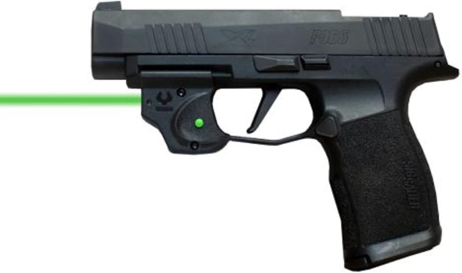 Viridian E Series Green Laser Sight, Custom Gun Fits, Railed or Non-Railed Pistols, Class 3R Green Laser Sight, 5mW Output