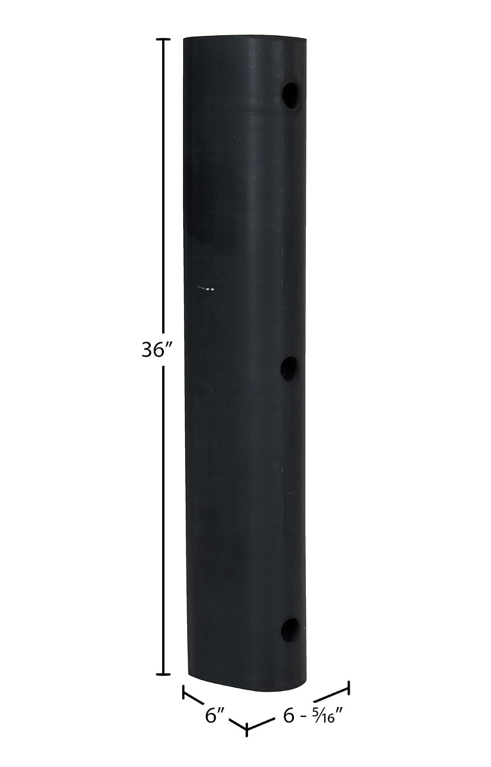 Vestil M-6-36 Extruded Rubber Fender Bumper 36 In. x 6 In. x 6 In. Black