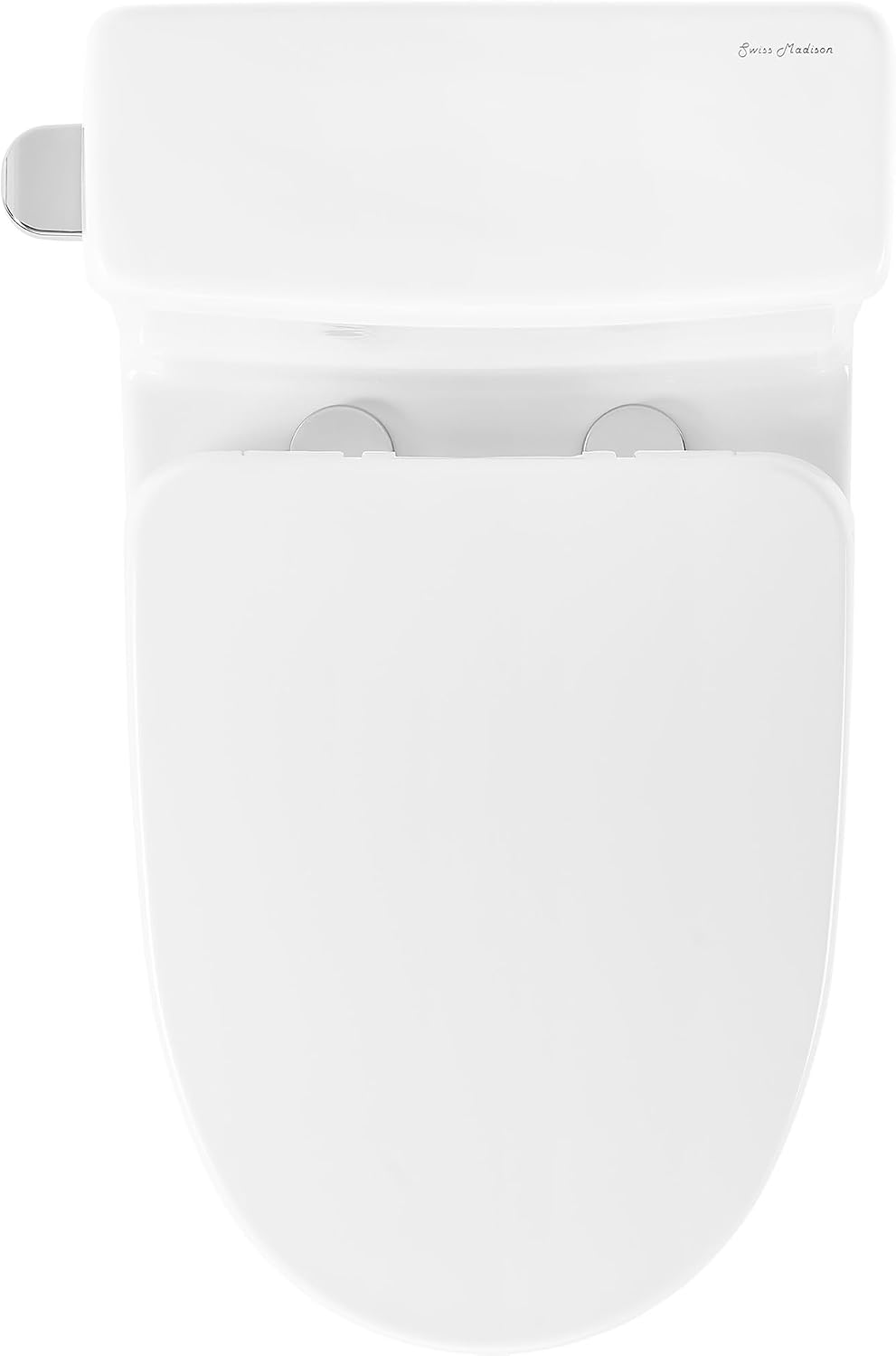 Malta II One-Piece Round Toilet with Left Side Flush, 10' Rough-In 1.28 gpf