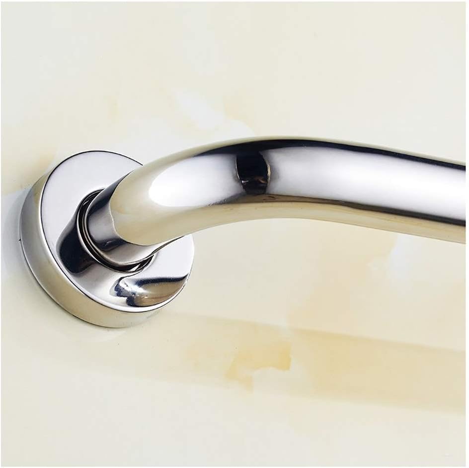 Shower Handles Handrails Catch Bar Bathroom Polished Chrome for Bathtubs and Showers Wall Mount-Slip Handrail (35Cm) ()