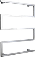 Heated Towel Warmer Racks Wall Mounted Electric Towel Warmer with 5 Bars Electric Towel Rack Stainless Steel Heated Towel Rails, 90W Low Power Consumption Towel Dryer,Chrome,Plug in