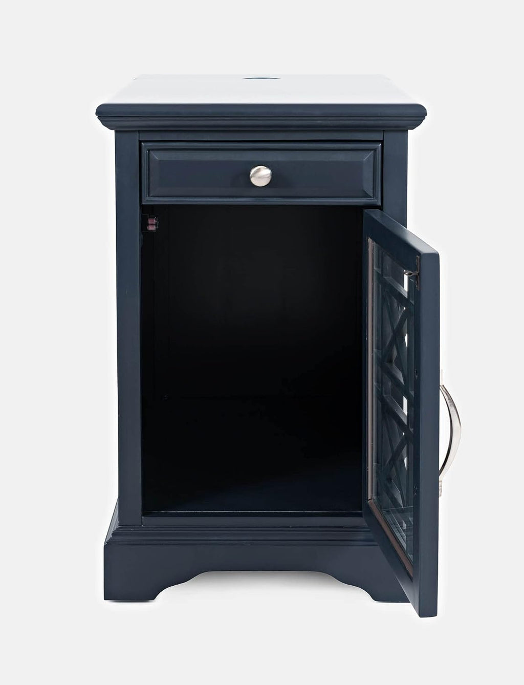 Jofran Craftsman End USB Charging Station Table, 16' Wx22 Dx25 H, Navy