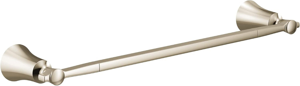 Moen YB0324NL Flara 24-Inch Single -Towel Bar, Polished Nickel