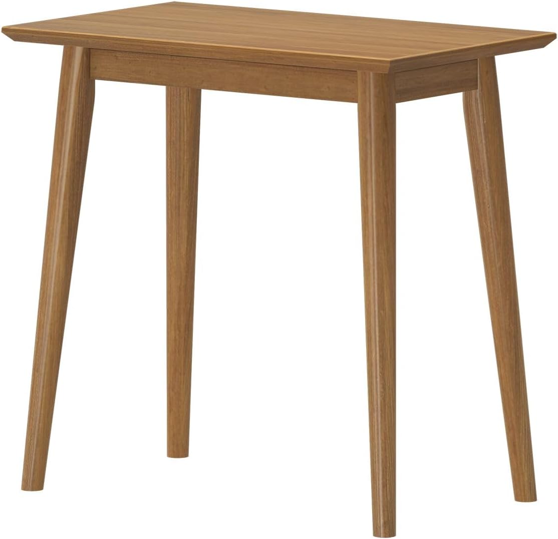 Plank+Beam Mid Century Modern Rectangular Side Table, End Table for Living Room, Wooden Bedside Table, Small End Table for Office Space, Pecan