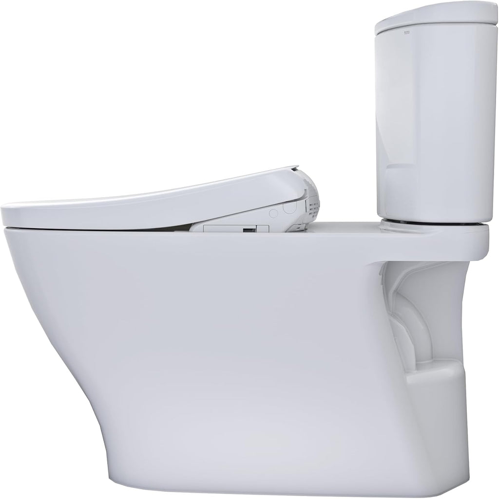 TOTO® WASHLET®+ Nexus® 1G® Two-Piece Elongated 1.0 GPF Toilet with S7 Contemporary Bidet Seat, Cotton White - MW4424726CUFG#01