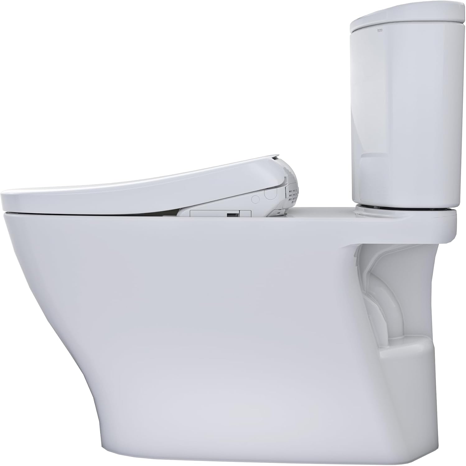 TOTO® WASHLET®+ Nexus® 1G® Two-Piece Elongated 1.0 GPF Toilet with S7 Contemporary Bidet Seat, Cotton White - MW4424726CUFG#01