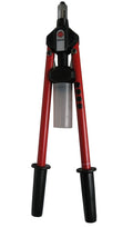 Heavy Duty Long Lever Blind Rivet Hand Tool with 1/8', 5/32', 3/16', and 1/4' NOSEPIECES. Capacity UP to 1/4' in Stainless Steel