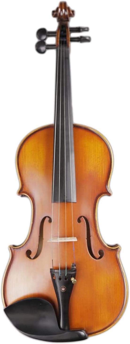 TSTS Matt Pattern Maple Violin Musical Instrument Handmade Brazilian Wooden Bow Ebony Accessories Violin Set Adults Violins (Color : 1/4)