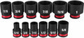 12PC 49-66-7005 for Milwaukee 3/8' Impact Duty Drive 6 Point Socket Set