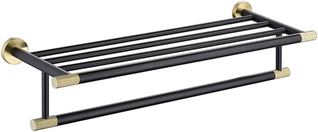 Black Gold Wall Mount Shelf Toilet Bath Hardware Paper Holder Towel Bar Rack Rail Rod Hook Hanger Bathroom Accessories(Towel Rack)