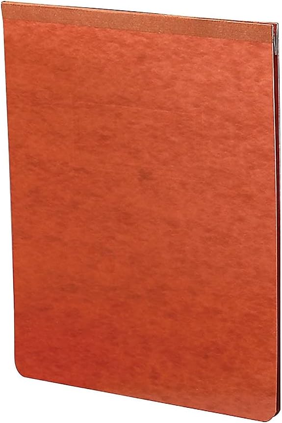Smead PressGuard Report Cover, Metal Prong Top Fastener with Compressor, 2' Capacity, Letter Size, Red, 25 per Box (81724)
