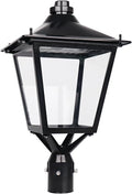 30W 50W 100W Post Top Lights with Shorting Cap 3000K 4000K 5000K Adjustable Wattage & CCT, Power Tunable Outdoor Pole Light Fixture(Clear Glass), IP65 Waterproof Commercial Street Area Lighting