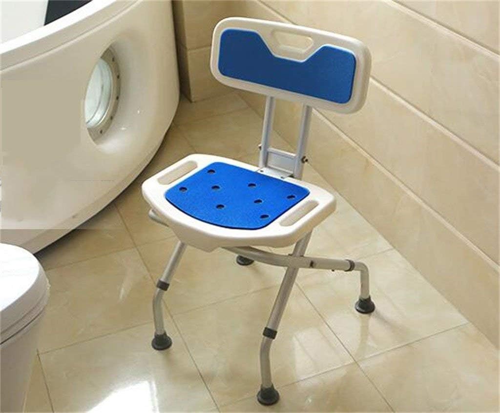 Bath Stools,Folding Shower Stool - Adjustable Height | Shower/Bath Chair for Elderly People with Disabilities or Pregnant Women