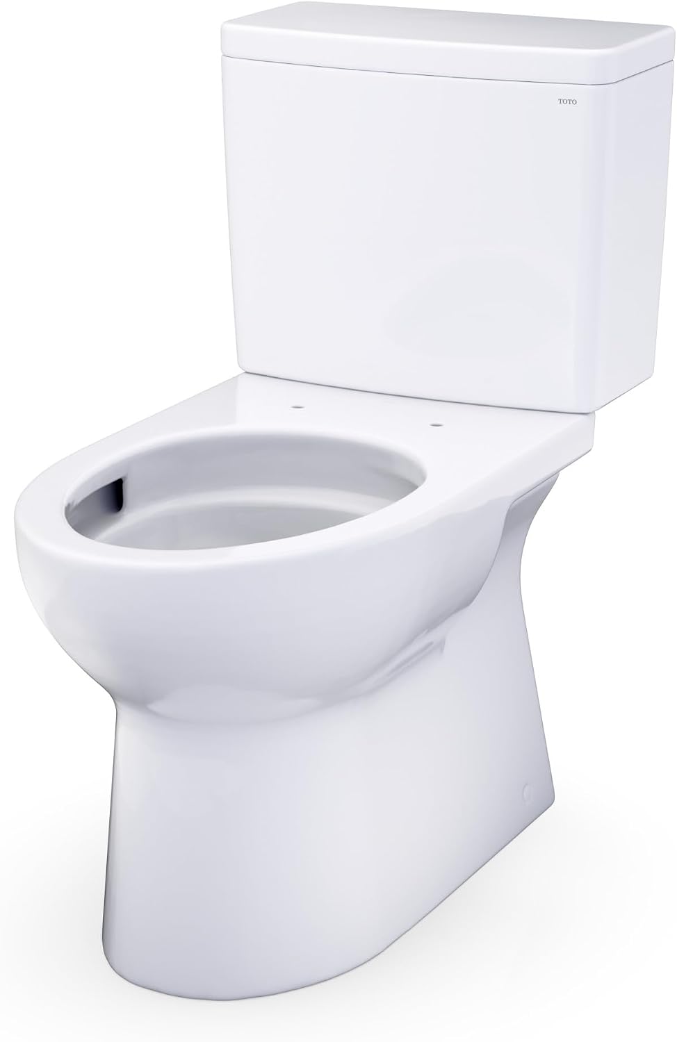 TOTO® Glaston™ 1G® Two-Piece Elongated 1.0 GPF Universal Height Toilet with CEFIONTECT®, Cotton White - CST472CUFG#01
