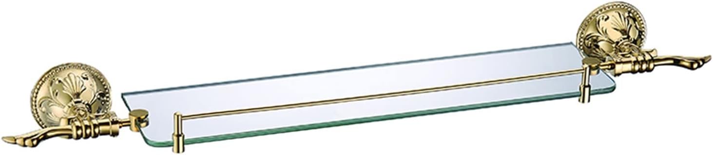 KETTEL Luxury Gold Bathroom Accessories ，Antique Bathroom Shelves Accessories ，Towel Bar Accessories,Bathroom Hardware (Color : Single Towel Bar)